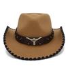 Music Festival Flat Hats Roleplay Cowboy Hat Adult Unisex Costume Panamas Caps