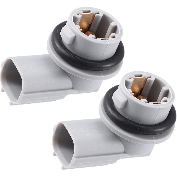 Motoforti Side Marker Light Lamp Bulb Holder, for Honda Civic Sedan Hatchback 2016-2021, Plastic, No.33304-TET-H01, Gray, 2pcs