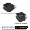 for Tesla Model Y Juniper 2025 2026 Center Console Storage Organizer Tray Y L YL Armrest Box Anti-slip Mat Techwear Accessories
