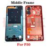 OG For Huawei P20 P30 P40 P50 P50E P60 P70 Pro Plus Ultra Art Middle Frame Housing Front LCD Bezel Cover With Side Button