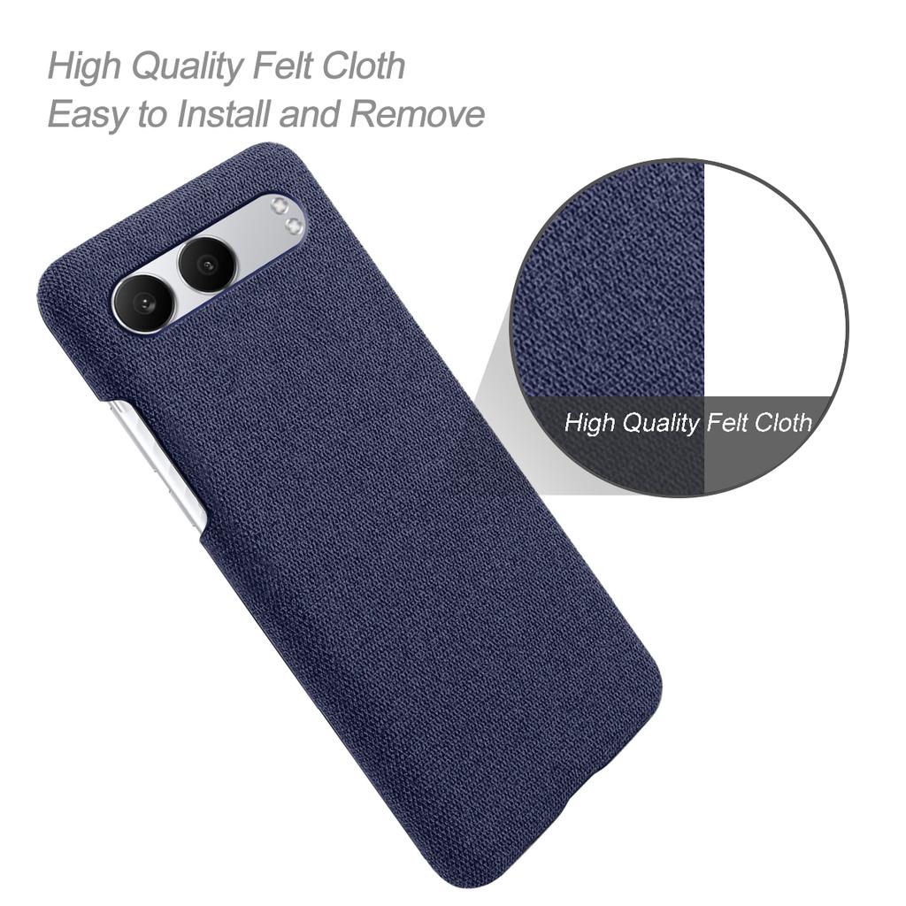 For OnePlus Nord 4 Case Cloth Texture Anti-Scratch Protective PC Phone Cover