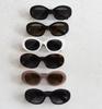 New Vintage Women Oval Sunglasses Designer Brand UV400 Protection Trendy Street Shades Eyewear Gafas De Sol