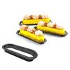 8 buc. Formă Ovală Formă de Tort Mousse Tăietor Perforat Instrument de Decorare Desert Francez DIY Inel Perforat Vas de Copt Antiaderent Tartă