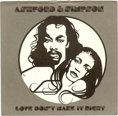 7inch Record ASHFORD  SIMPSON  Love Dont Make It Right Edit  F WBS49269 WARNER BROS 1980 US SoulFunk Used