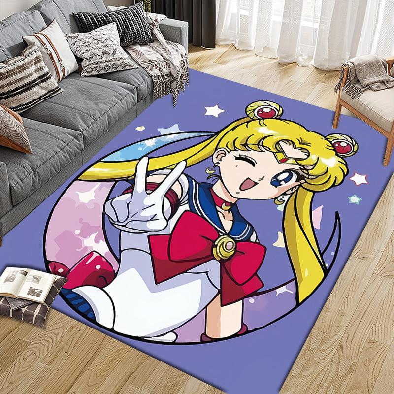 Sailor Moon Tsukino Usagi Main Area Rug, Sailor Moon Fan Cozy Carpet, Perfect Gift.chl