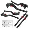 H61 Schwarz Honda Kompatibel mit CBR1000RR SC57 und CB1000R SC60 (rot) Brems-/Kupplungshebel, 6-stufig verstellbar,