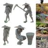 1:87 Scale Farmer Figures Character Model for DIY Scene Train Station Layout Fairy Garden Micro Landscape Desktop Decoration