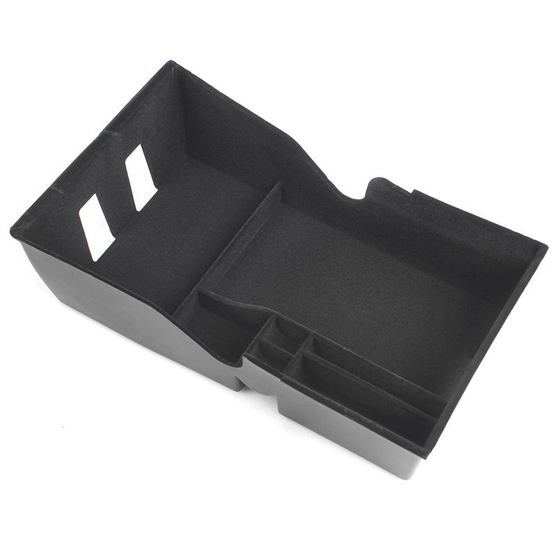 Car Armrest Console Organizer Tray Stowing Organizer Key Box for Tesla Model 3/Model Y 2017-2020 Insert ABS Black Materials Tray