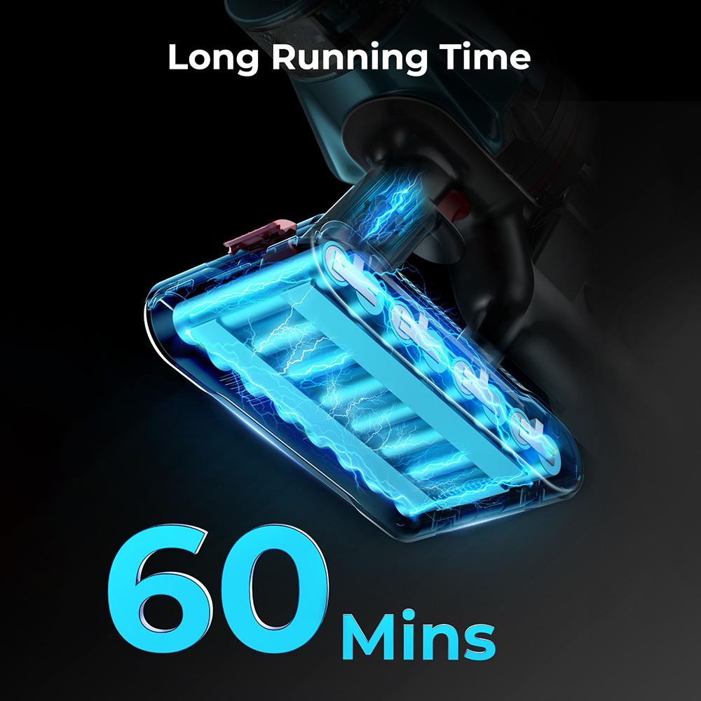 Tyčový akumulátorový vysavač Laresar Ultra 7, 550W/45kPa výkonné sání, dotykový displej, výdrž až 60 minut