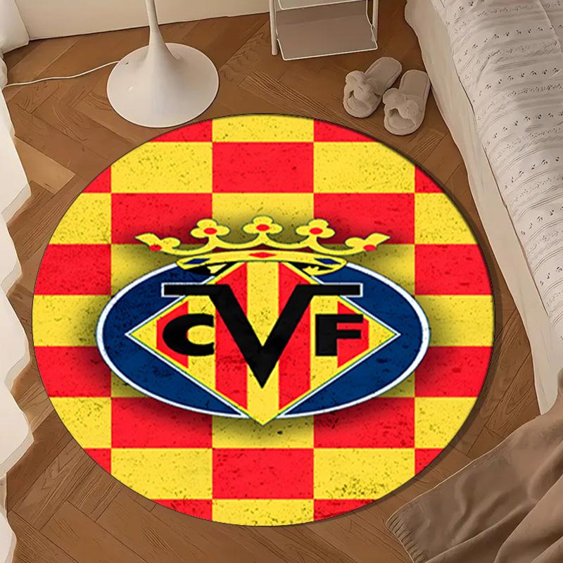 Villar-real Football Club Round Mat Home Decor, Chair Rug For livingroom,Bedroom, Doormat Home Decor Birthday Gift Christmas Gifts