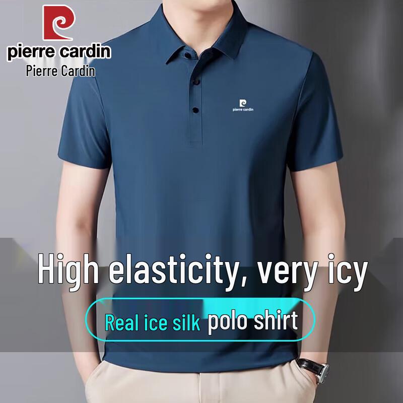 Pierre Cardin Men s Ice Silk Cooling Polo T-Shirt 3XL
