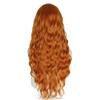 MERISIHAIR Lange orange goldene Honigwellen-Perücke mit hellen Flecken, Cosplay-Synthetik-Perücke, hitzebeständige Damen-Mittelperücke
