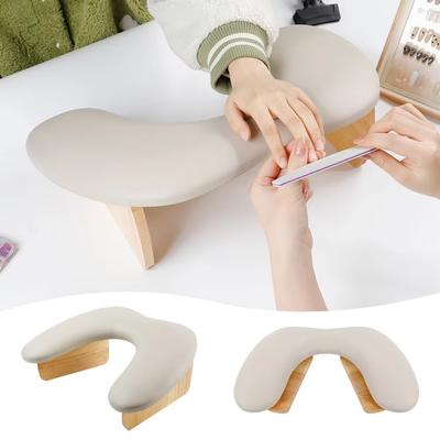 Faltbare Maniküre-Handauflage U-förmiges ergonomisches Nagelkissen Tragbare Nagelarmlehne