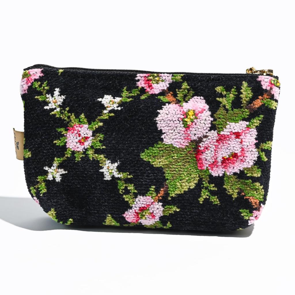 Feiler Small Item Cosmetic Black Pouch, Case, Pouch, AMELIE,