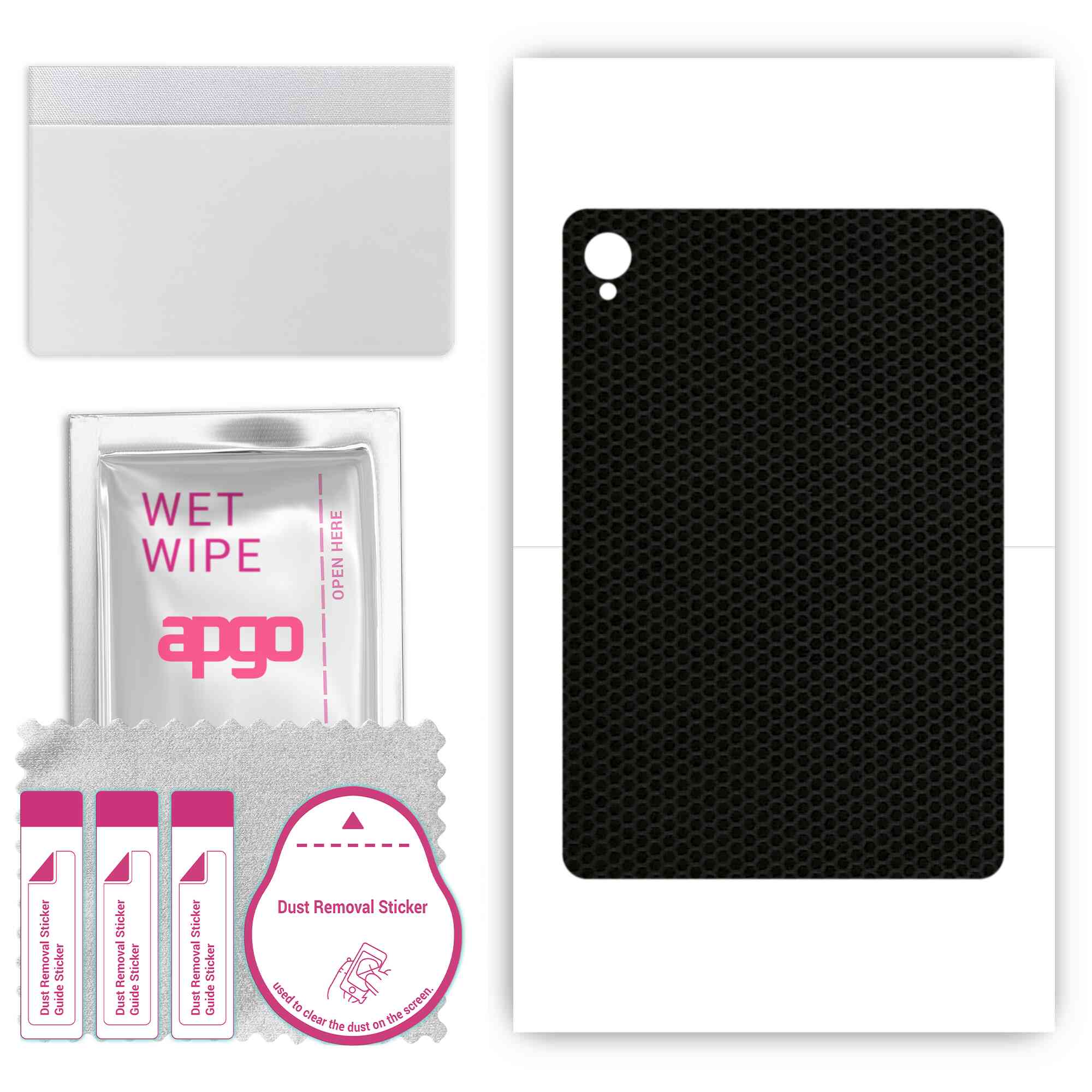 

apgo skin sticker film foil vinyl for the BACK compatible with Teclast P30 Air, scratch-resistant, easy to install - Matrix