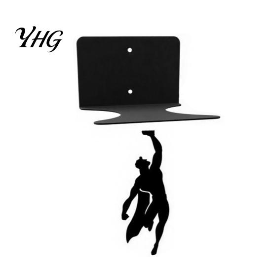 Invisible Wall Shelves Hero Floating Bookshelf, Mounted Book Storage Shelf, Creative Metal Shelf for Ledge Small Apartments Study Rooms and