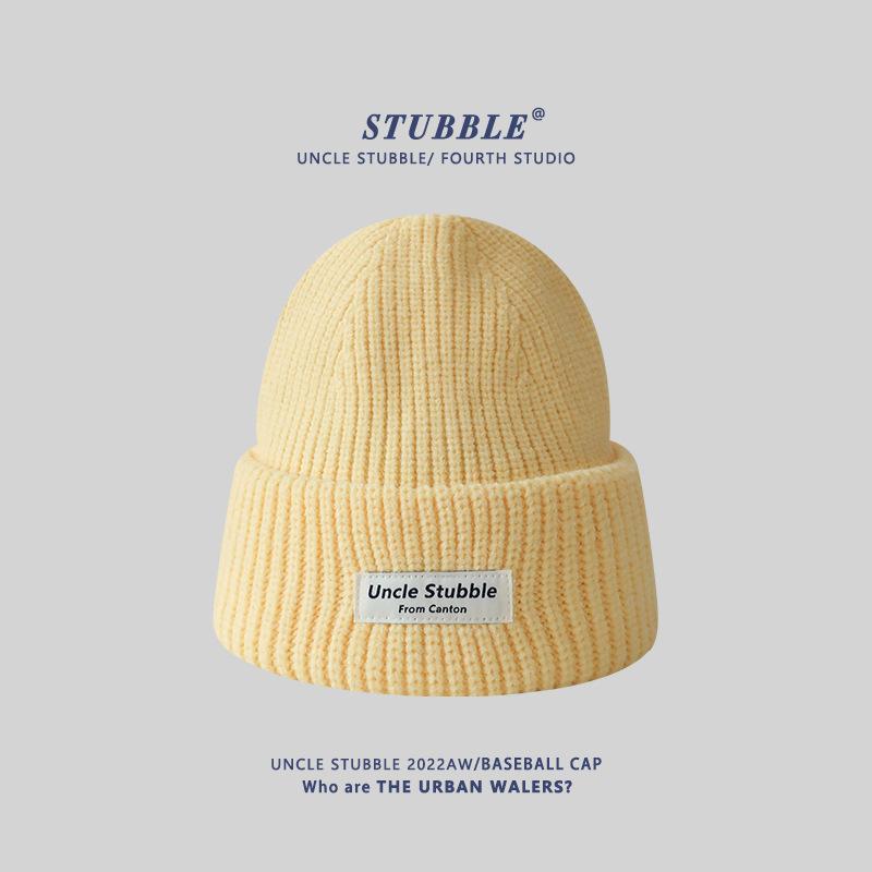 Knitted Hats for Both Men and Women Korean Style Thickened Warm Ear Protecting Woolen Hats Couple Cold Hats