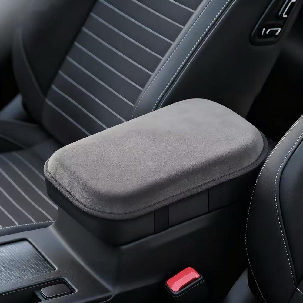 Plush Car Armrest Cushion Booster Pad Thicken Heightening Pad Car Armrest Pad For Central Console