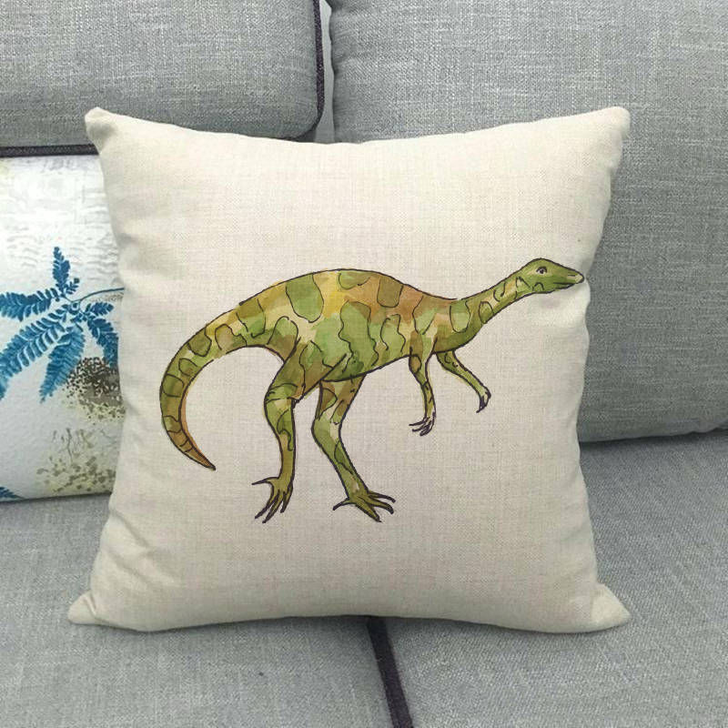 Simple painted African animals Digital printing short plush pillow covers for car sofa office cushion cover home goods