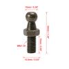 X AUTOHAUX Gas Strut Ball Stud Ball Stud Bolts Ball Bolts 10mm M8x15mm Black for Gas Strut Shock 4 Sets
