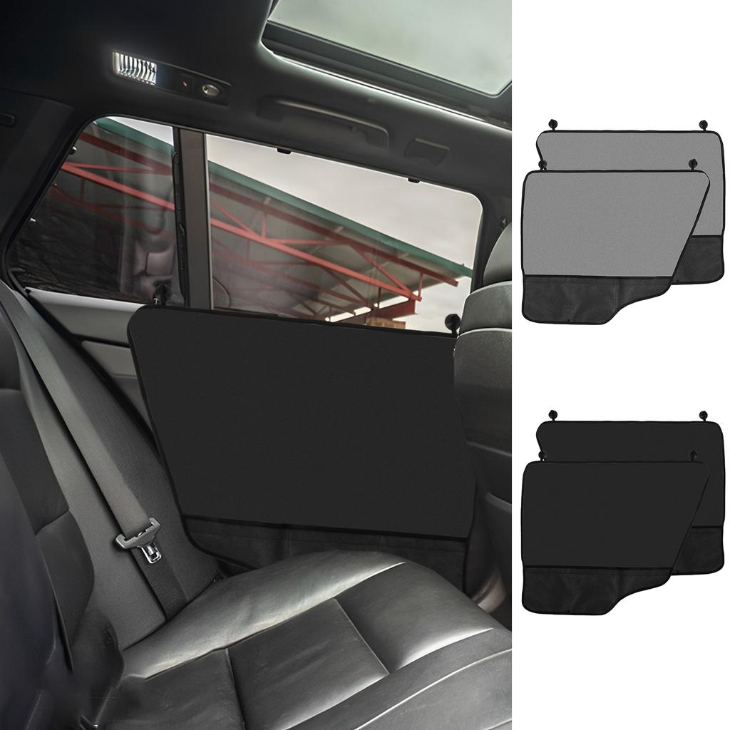 2PCS Dog Car Door Protector 600D Oxford Cloth Car Door Guard Scratchproof Washable Interior Car Door Cover with Pocket Machine