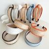 PROLY New Fashion Hairband For Women Straw Braided Patchwork Headband Cool Turban Summer For Adult Hair Accessories