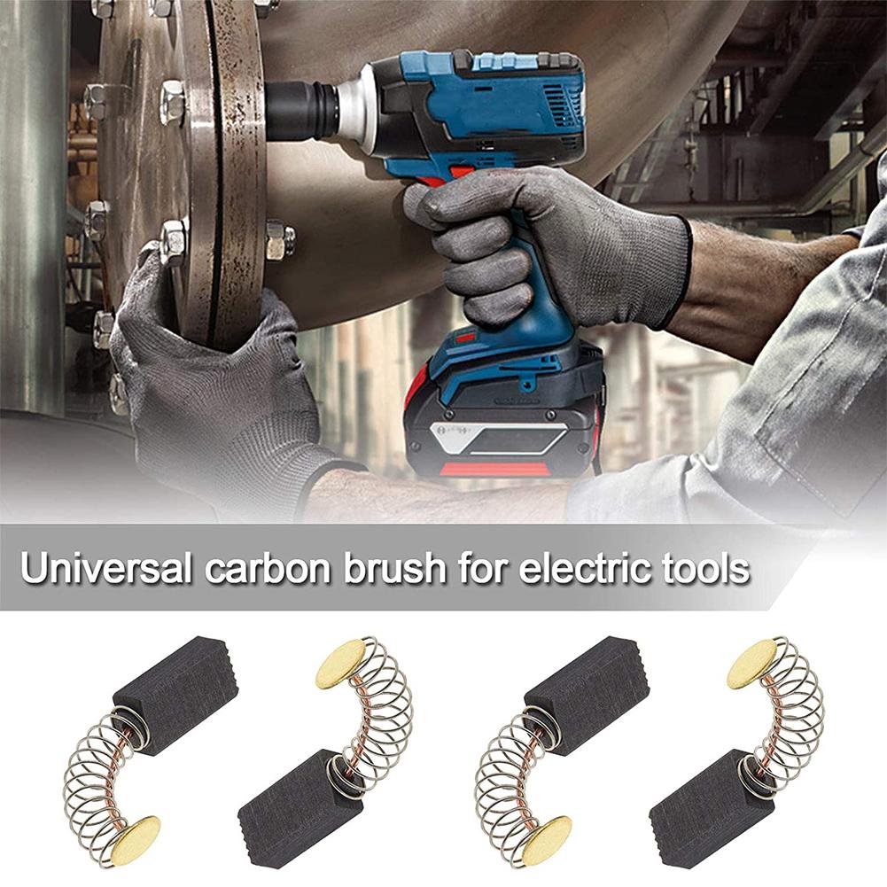 10pcs Carbon Brushes 13x8x5mm Accessories Carbon/Metal Dark Gray