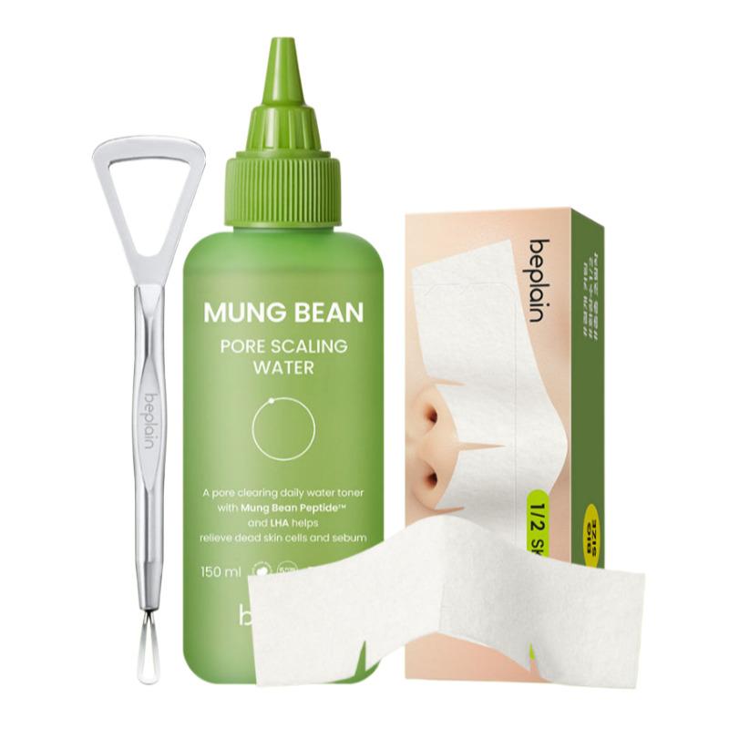 

beplain Greenful Mung Bean Pore Scaling Water 3-Piece Set (150ml + Scaler + 40 Cotton Pads)