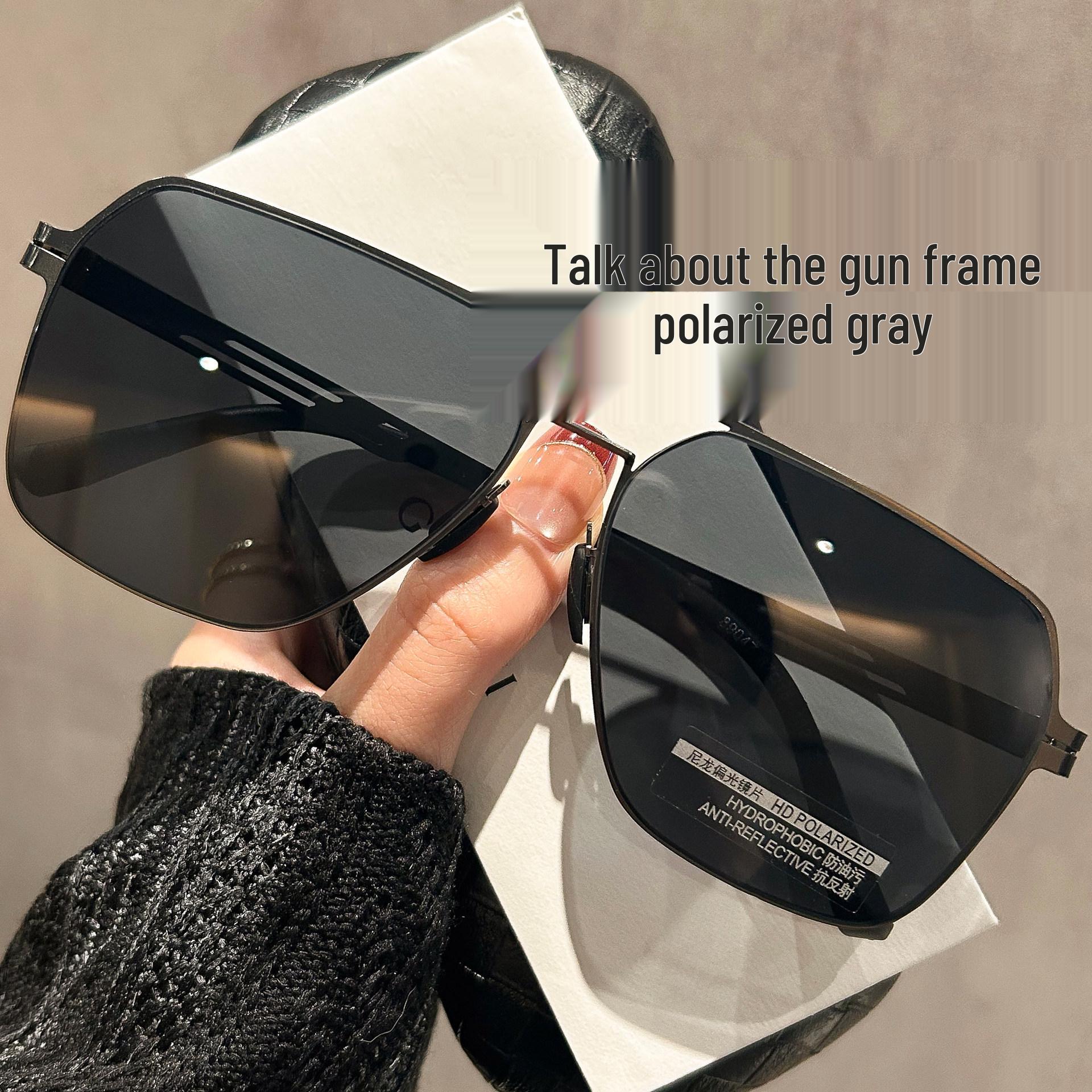 Men s Nylon Polarized Sunglasses - UV Protection, Large Frame for Day/Night Driving