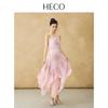 HECO Gentle Dream 2025 Summer New Chinese Style Printed Maxi Dress