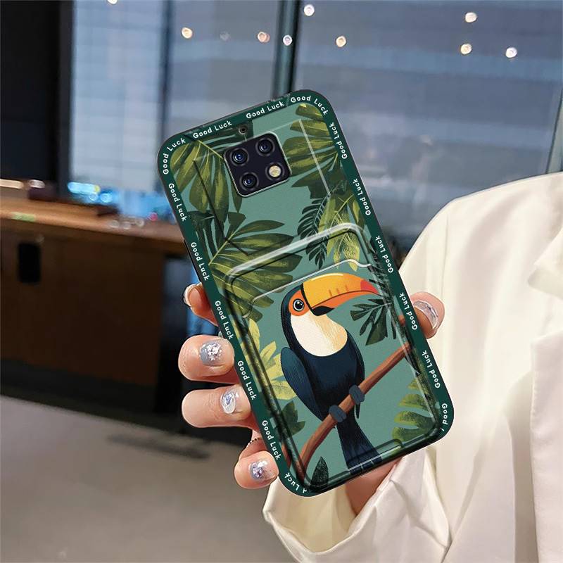 Card Slot Waterproof Phone Case For Oukitel WP6 TPU Cartoon Soft Case Silicone Anti-dust Card Bag Cover Dirt-resistant