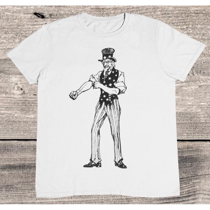 Vintage Uncle Sam Cartoon T Shirt Retro 100 Premium Cotton