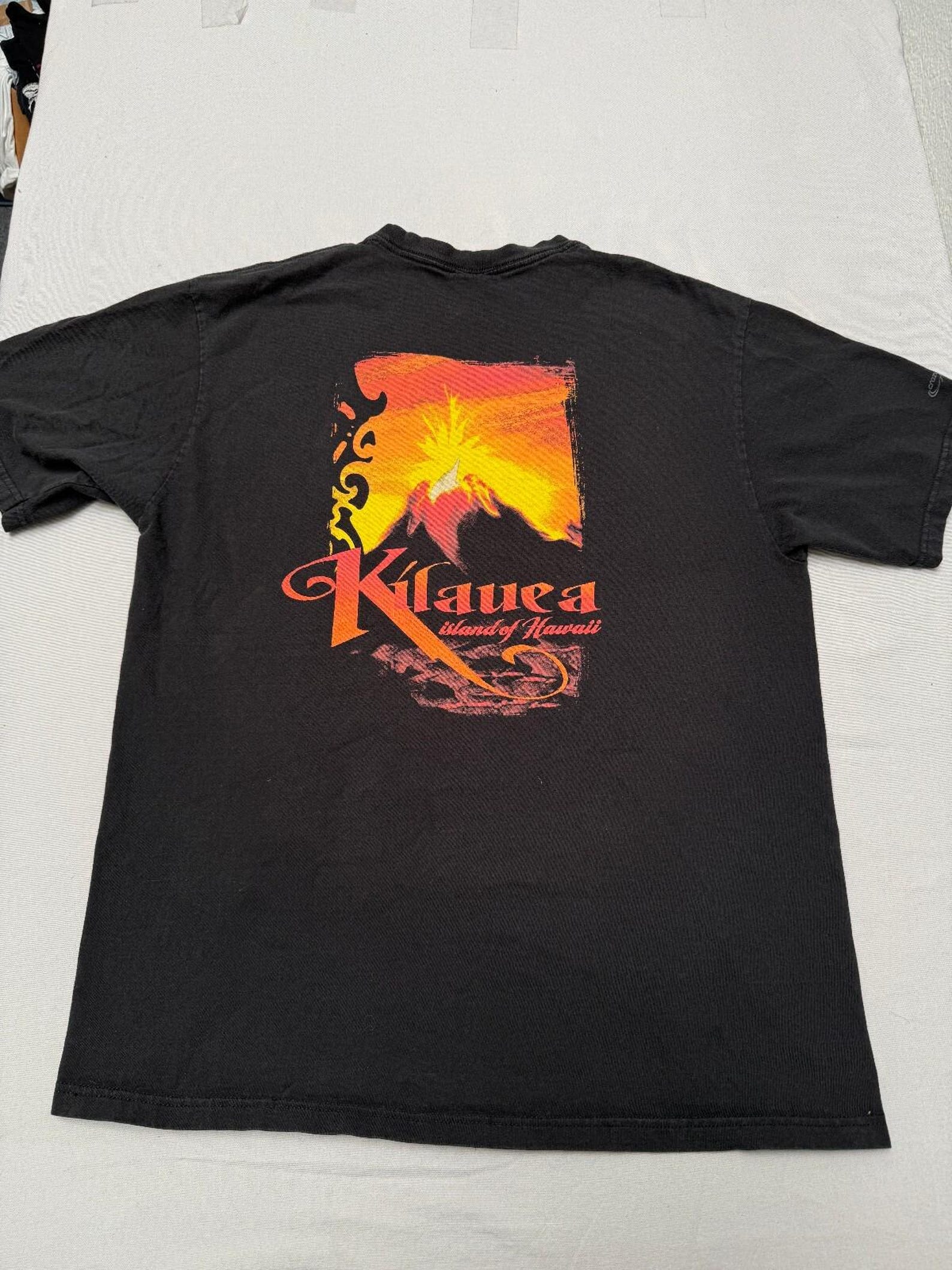 Faded Kilauea Hawaii Volcano T shirt Crazy Shirts - L 2XL