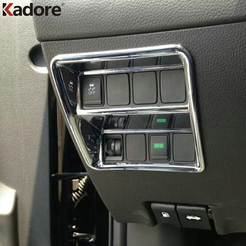 Car Head Light Lamp Switch Button Panel Cover Trim For Nissan Qashqai 2014-2018     Matte Interior Accessories