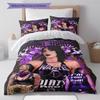 Biancheria da letto con motivo Rhea Ripley, Set piumone Copripiumone Federa Regalo di Compleanno per la Casa (1 * copripiumino + 2 * federa, senza nucleo)