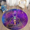 Meditation Themed Home Rugs Round Rugs Living Room Area Rugs Bedroom Floor Mats Home Decor Mode Bedroom Decor Rugs