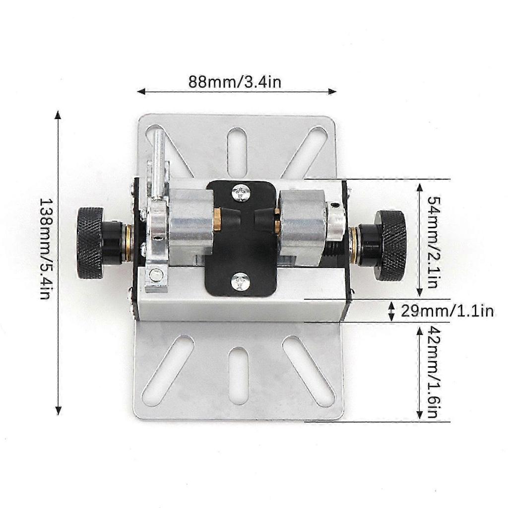Punch Holder Drill Carving Bed Tool with Clamp Table Bench Silver 26-27s