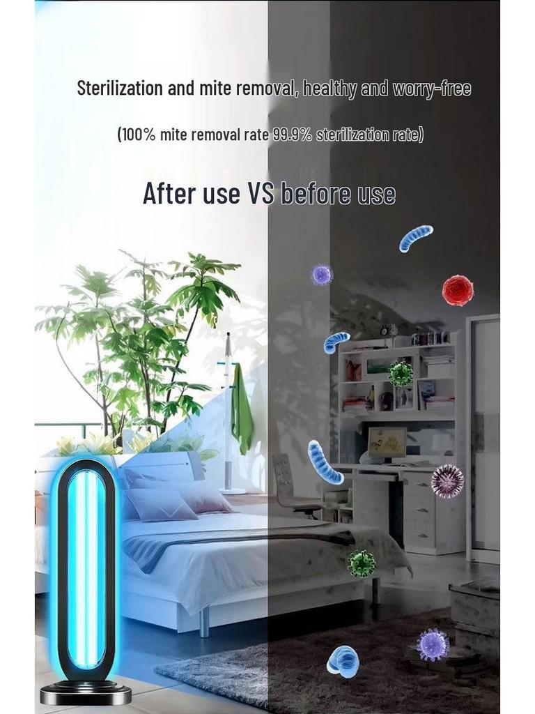 Medizinische UV-Sterilisationslampe für Innenküche, Milbenentfernung und Ozon-Desinfektion