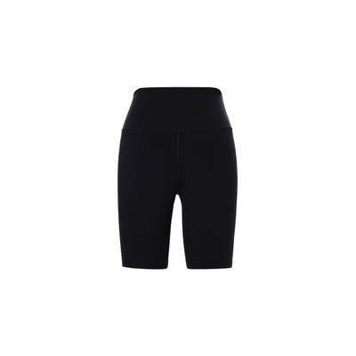 Einfarbige Slim Fit High Waist Sportshorts Damen Shorts Schwarz FN3207-010