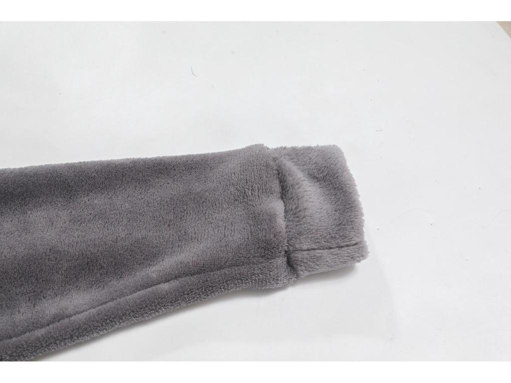 Men's Plus Size Fluffy Coral Fleece Hoodie - Autumn/Winter Casual Fashion Jacket