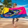 Fahrer durch Neonlicht sausend Strandtuch, Schnelltrocknend, Pflegeleicht, Geeignet für Fitness und Strandurlaub, Sport-Essential