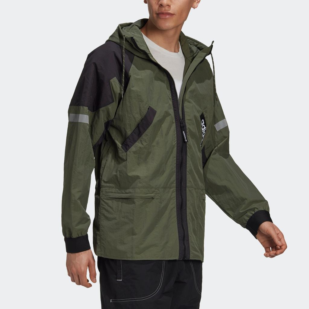 adidas Originals Jackets Men's Basic Green Hooded Moderate Other GD5587