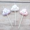 Single Multi-color Diamond Cloud Birthday Candle Cake Baking Decoration Party Supplies Creative Colorful Candle