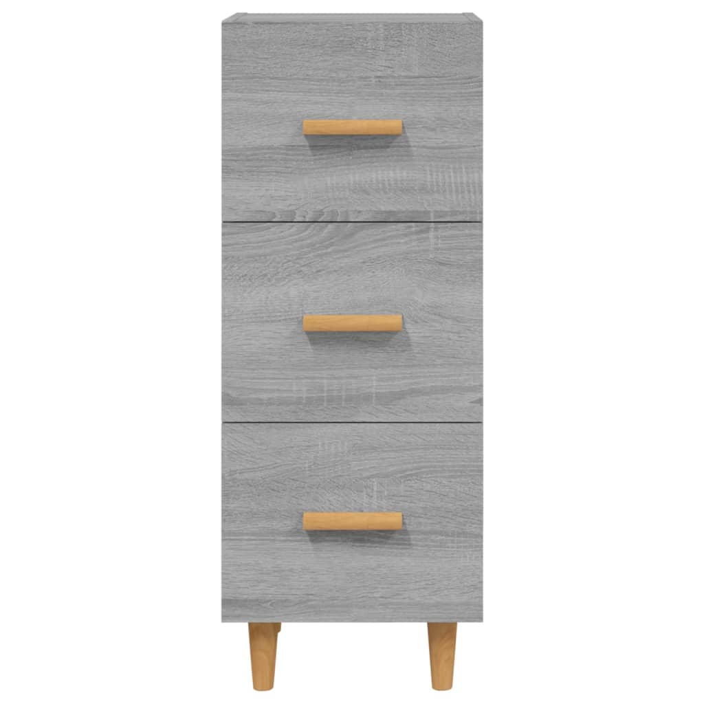 Sideboard in Grey Sonoma 34.5 x 34 x 90 cm engineered wood