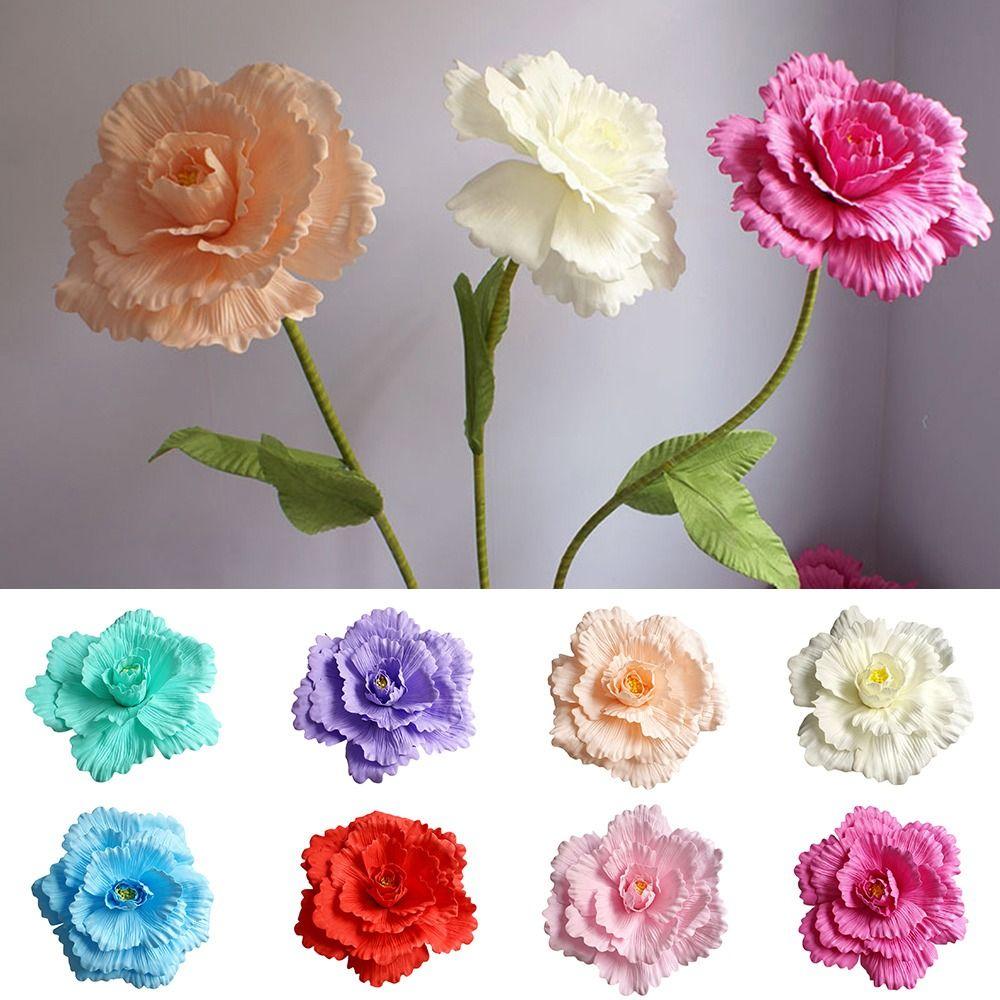 Stor Storlek Jätte Fotorekvisita PE-Skum Falska Blommor NY Rosbakgrund Väg