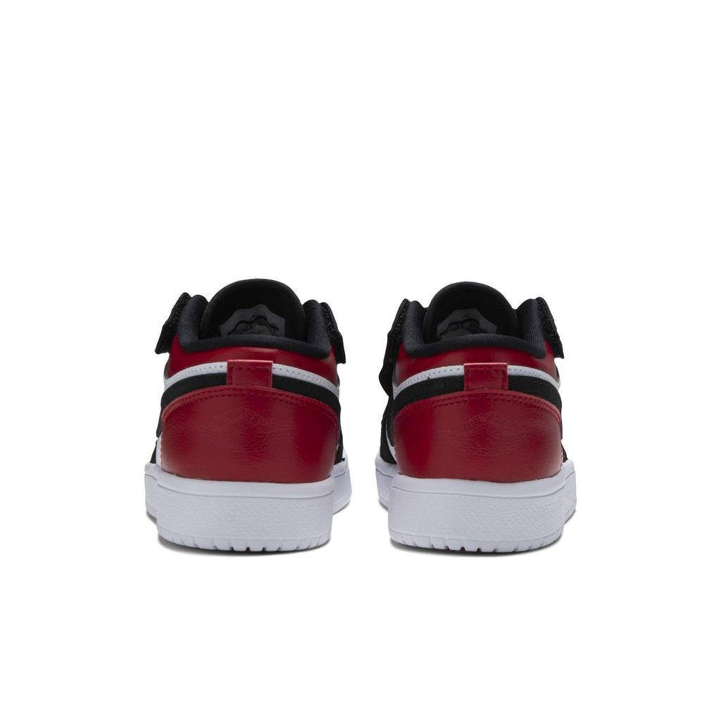 Air Jordan 1 Low Alt PreSchool 'Black Toe' (Unisex) White / Black-Gym Red Kids' Basketball Shoes BQ6066 116