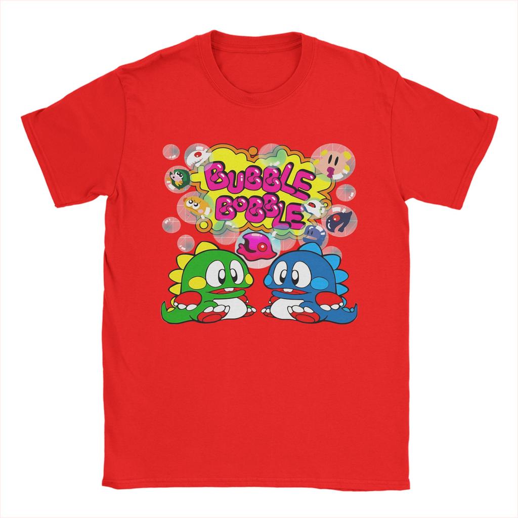 Unisex Bubble Bobble TShirts  Cotton Top Tees Summer Y2K Casual ShortSleeve T Shirt Crewneck Trendy Cool Print Tee Shirt 5XL