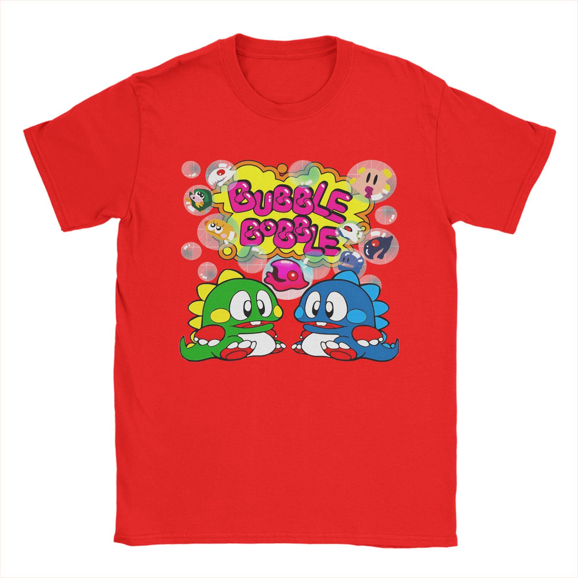 

Unisex Bubble Bobble TShirts Cotton Top Tees Summer Y2K Casual ShortSleeve T Shirt Crewneck Trendy Cool Print Tee Shirt 5XL S