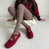 Vintage Chain Twist Striped Pattern Cotton Tights for Women Breathable Leggings Spring Fall Opaque Pantyhose Stockings