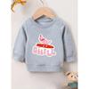 European sizes Cute Print Pattern 0-3 Years Old  Kids Comfortable Spring Thin Round Neck Sweatshirt Suitable for Outdoor Wear